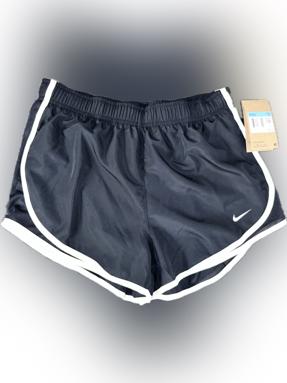 Nike Black and White Trim Athletic Shorts running shorts nwt rare joggers 🏃